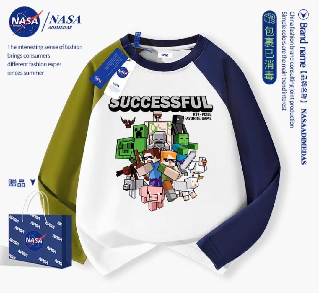 Chandails minecraft enfants - Nasa over kids