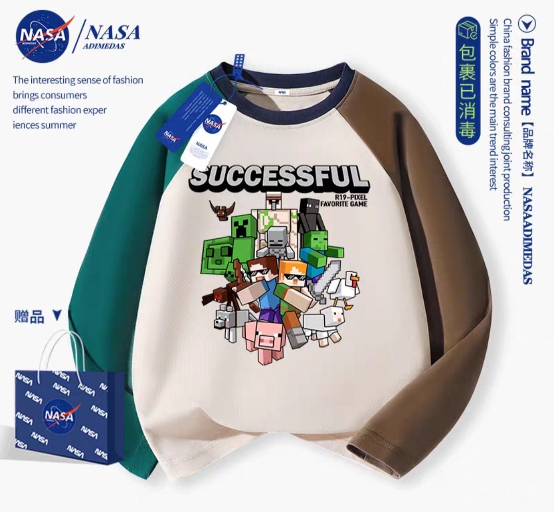 Chandails minecraft enfants - Nasa over kids